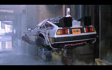 The trash powered flying DeLorean