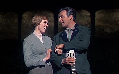 Maria and Captain Von Trapp appear in a family talent show.