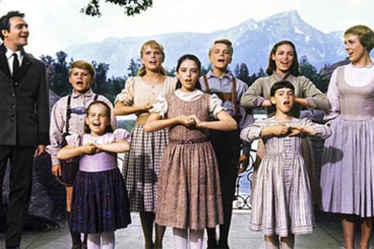 The Von Trapp family singing together